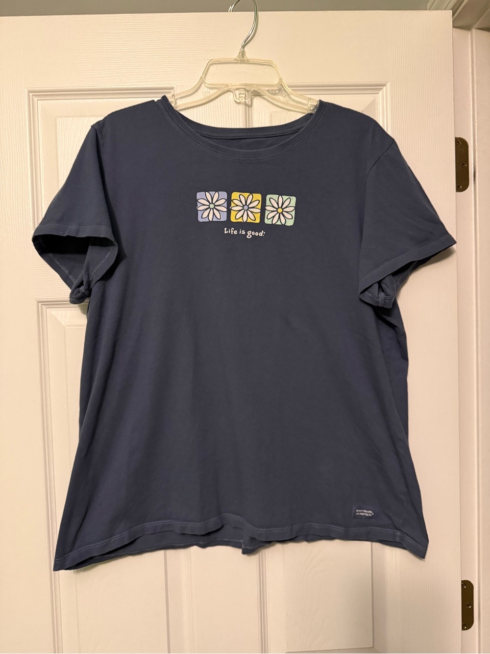 Life Is Good Navy Floral Graphic Tee